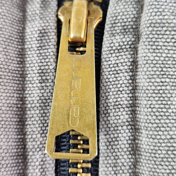 Vintage Carhartt V02 Sandstone Arctic Quilted Vest 2XL Tall USA Made Workwear - Picture 10 of 14